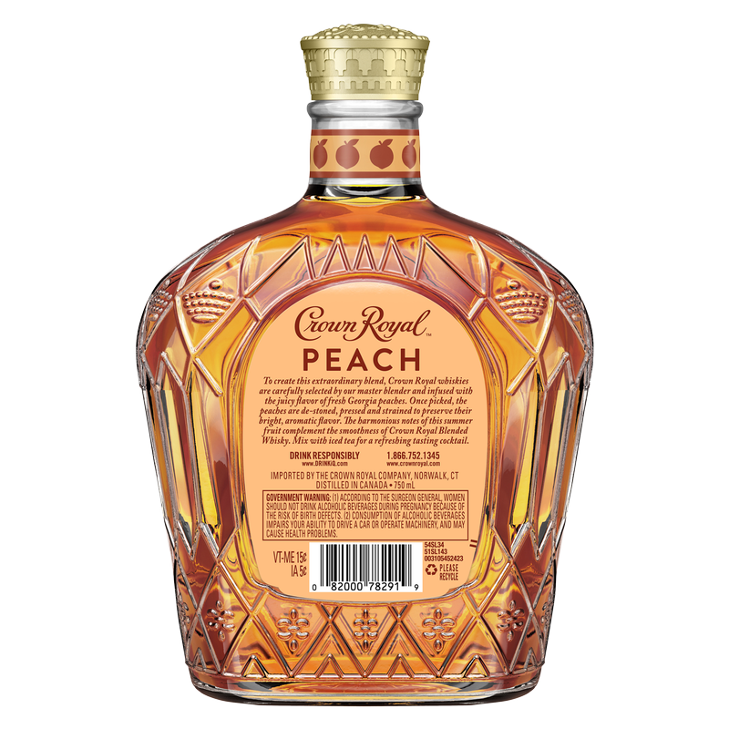 Crown Royal Peach Whisky 750ml (70 Proof)