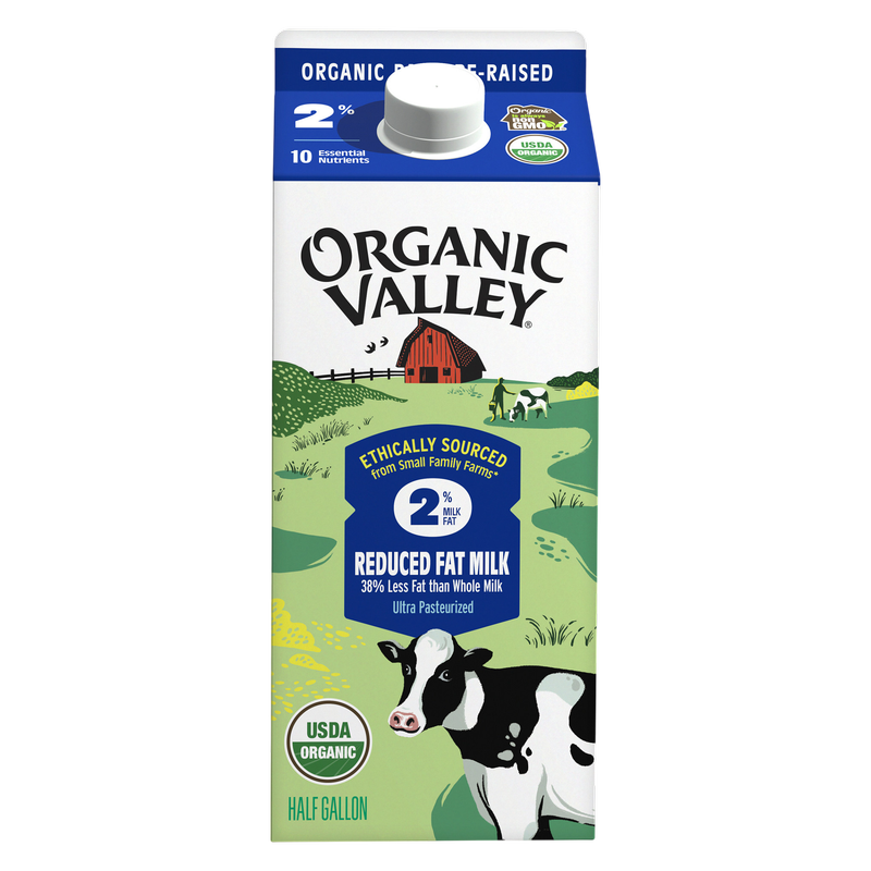 Organic Valley 2% Reduced Fat Milk 1/2 Gallon