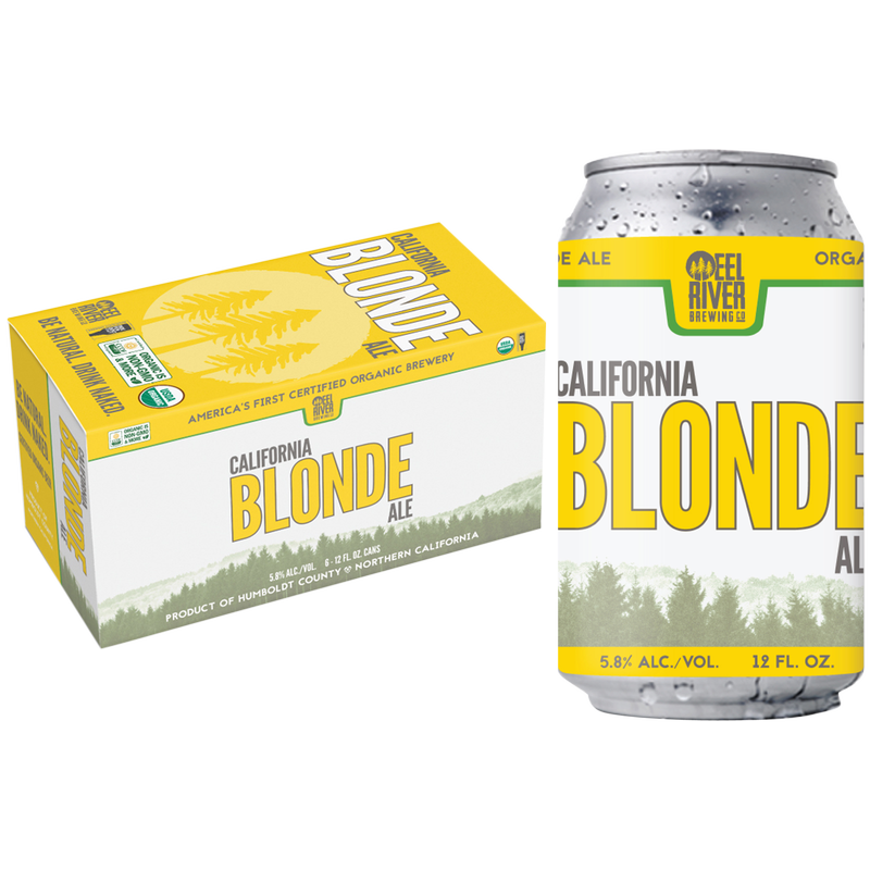 Eel River Brewing Organic Blonde Ale 6pk 12oz Can