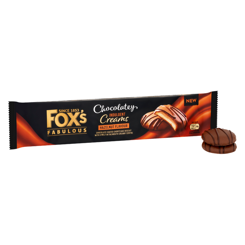 Fox's Chocolatey Indulgent Creams Hazelnut, 130g