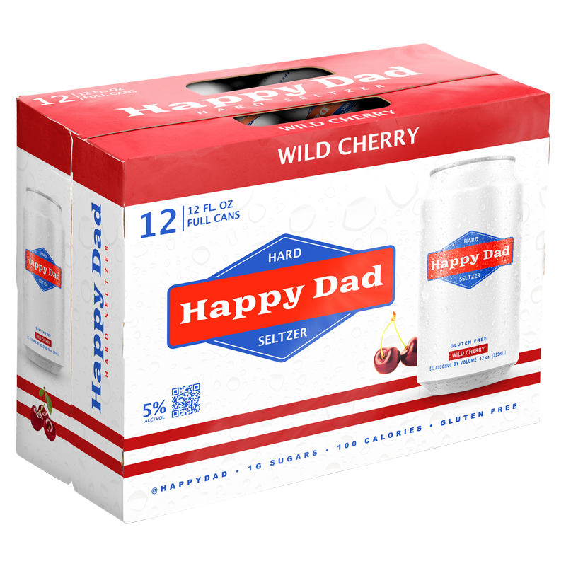 Happy Dad Hard Seltzer Wild Cherry 12pk 12oz Can 5.0% ABV
