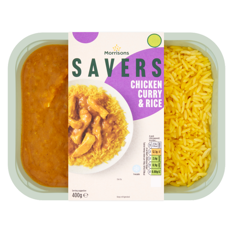 Morrisons Savers Chicken Curry & Rice, 400g