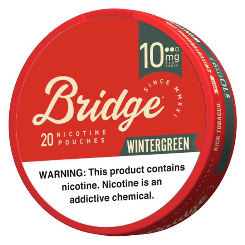 Bridge Wintergreen Nicotine Pouches, 10mg. 