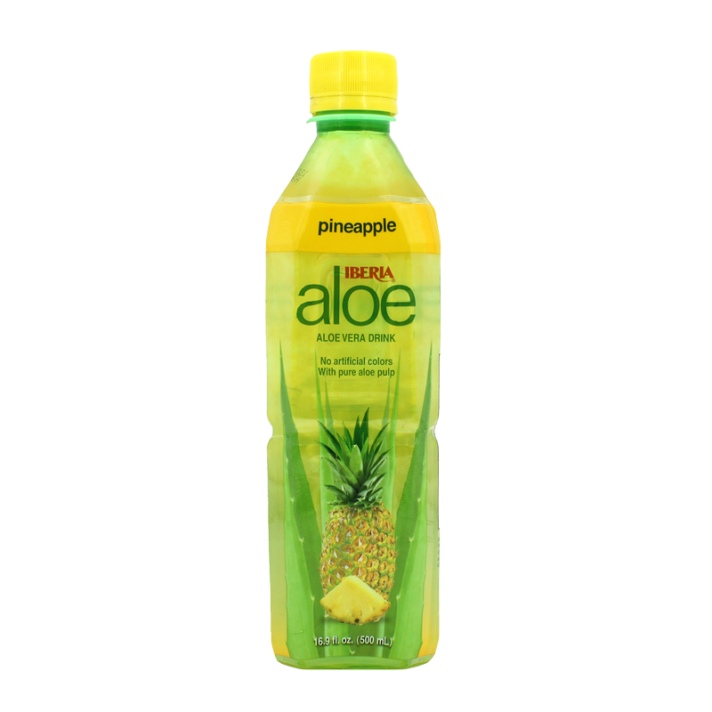 Iberia Aloe Vera Drink with Pure Aloe Pulp, Pineapple, 16.9 fl oz