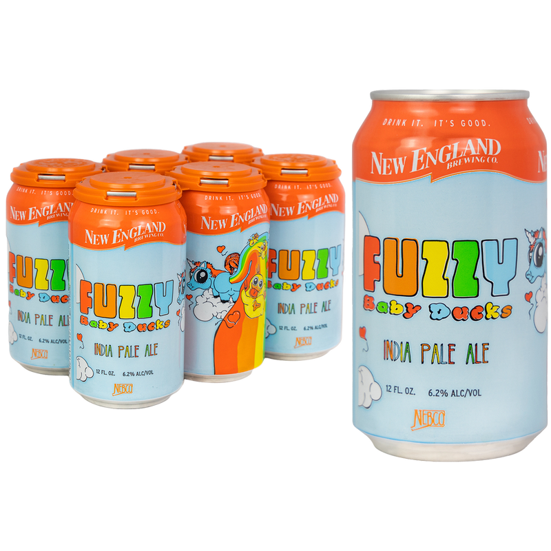 New England Brewing Fuzzy Baby Ducks IPA 6pk 12oz Can 6.2% ABV