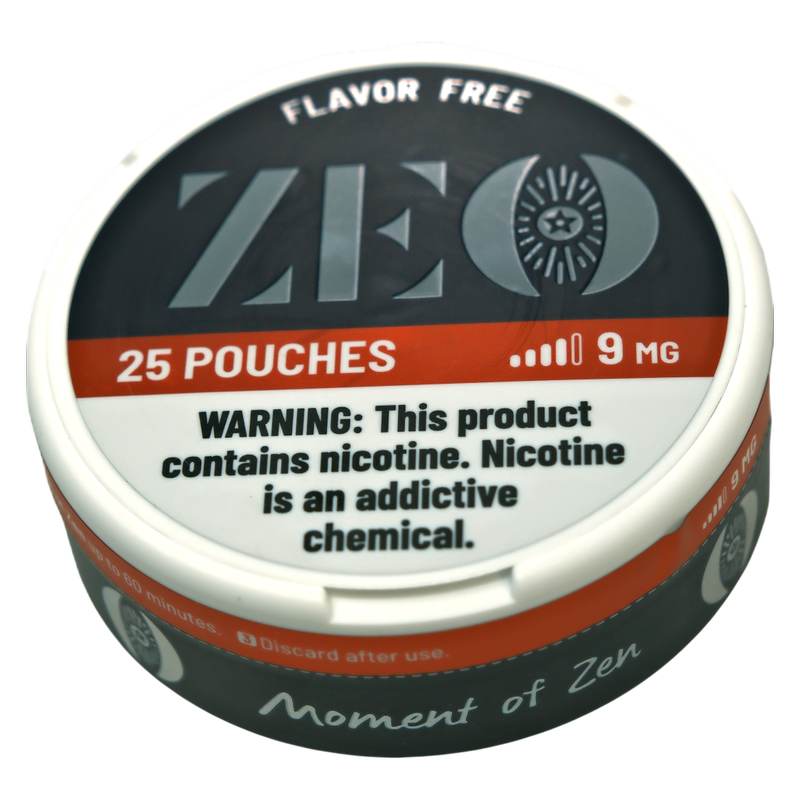 ZEO Nicotine Pouches Flavor Free 9mg