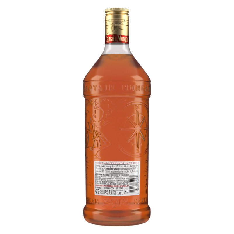 Captain Morgan Spiced Rum PET 1.75L (70 proof)