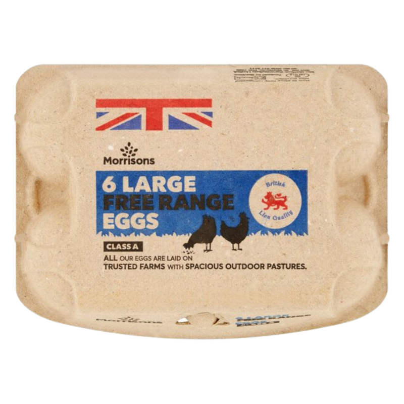 Morrisons Large Free Range Eggs, 6pcs