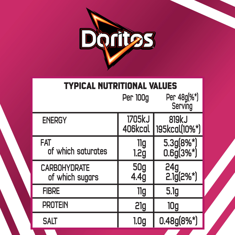 Doritos Protein Tortilla Chips Sweet Chilli Chipotle Crisps, 48g
