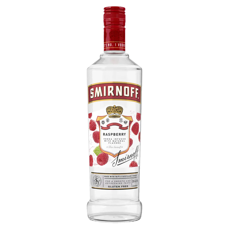 Smirnoff Raspberry Vodka 750ml (70 Proof)