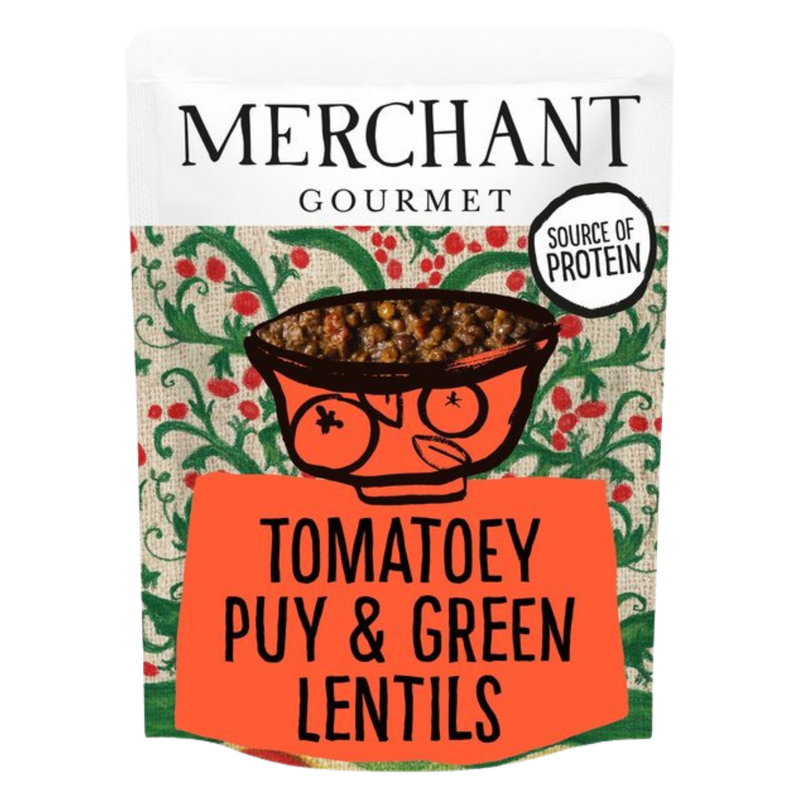 Merchant Gourmet Tomatoey French Puy & Green Lentils, 250g