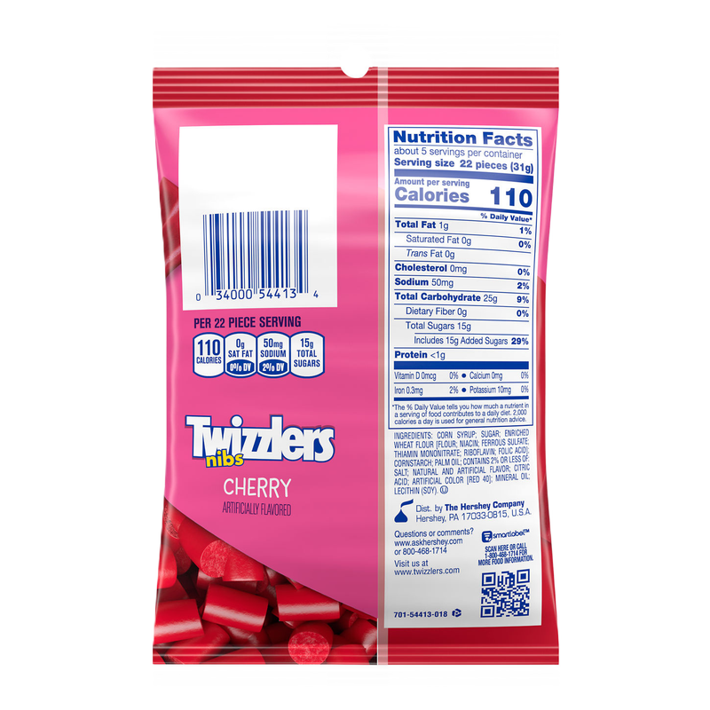 TWIZZLERS NIBS Cherry Flavored Licorice Style, 6 oz