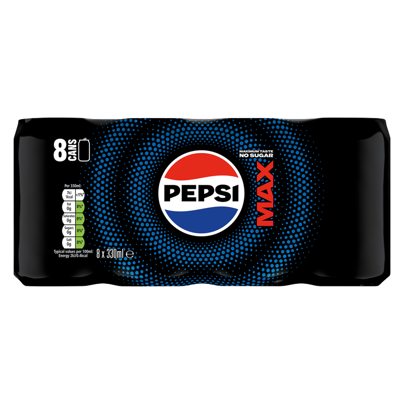 Pepsi Max, 8 x 330ml