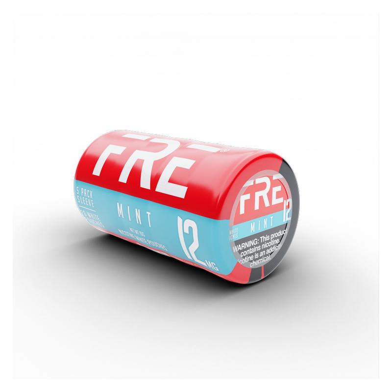 5 Pack Fre Mint Nicotine Pouches, 12mg