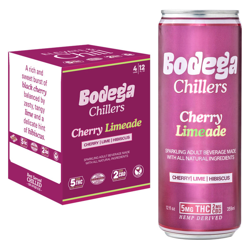 Bodega 5mg THC Cherry Limeade Chiller 4pk 12oz Can