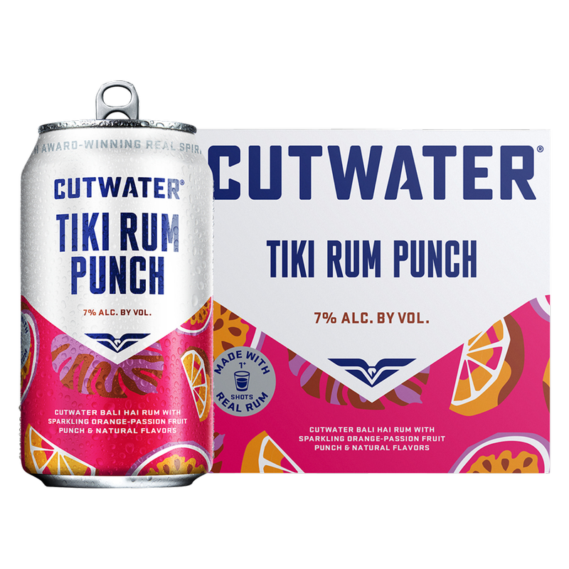 Cutwater Tiki Rum Punch 4pk 200ml
