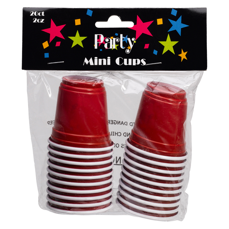 Mini Red Party Cups 20ct