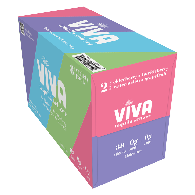 Viva Tequila Seltzer - Variety Pack 8pk 355ml Can 4.5% ABV