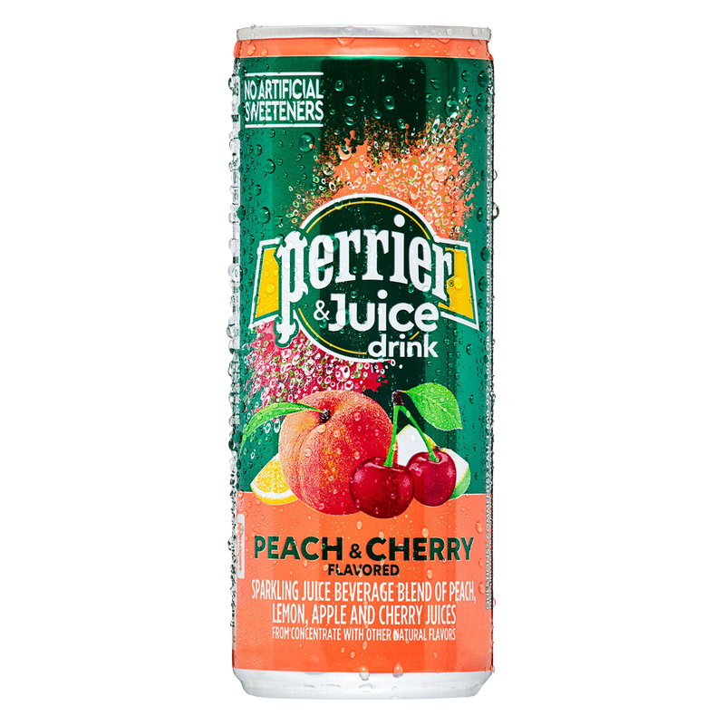 Perrier & Juice Peach & Cherry Drink 11.15oz