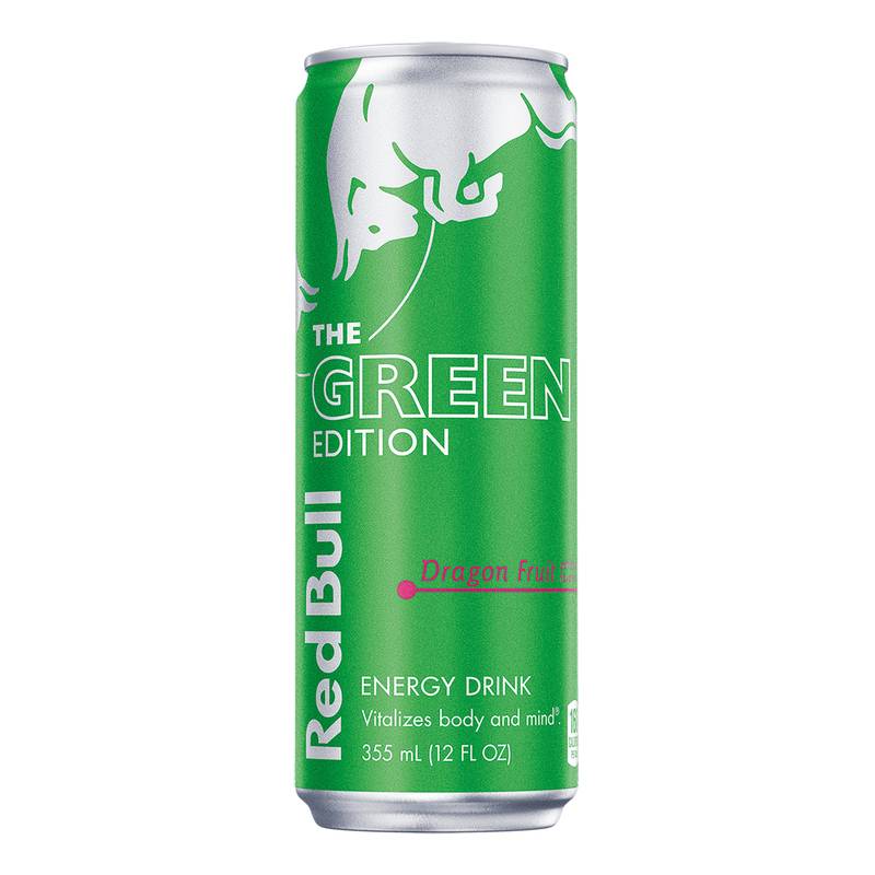 Red Bull Energy Drink The Green Edition Dragon Fruit 12oz Can
