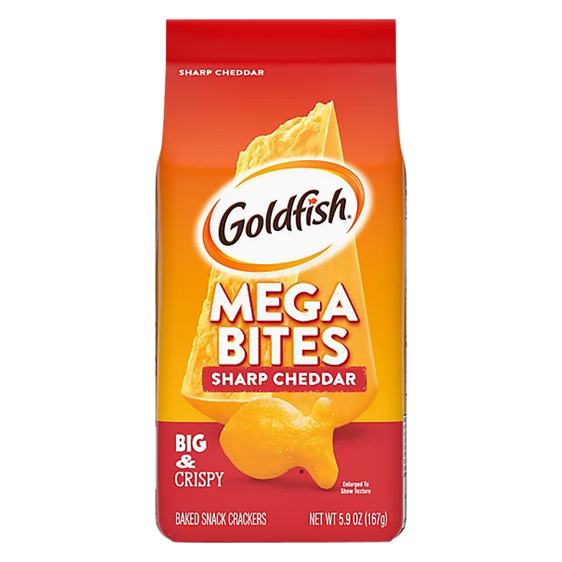 Goldfish Mega Bites Sharp Cheddar 5.9oz