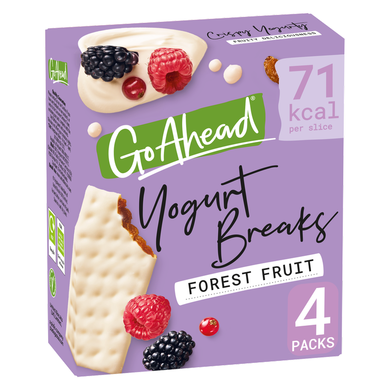 Go Ahead Yoghurt Breaks Forest Fruits Snack Bars, 4 x 35.5g