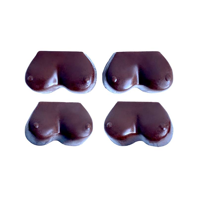 Dada Vegan Milk Chocolate Boob Truffles with Elderberry