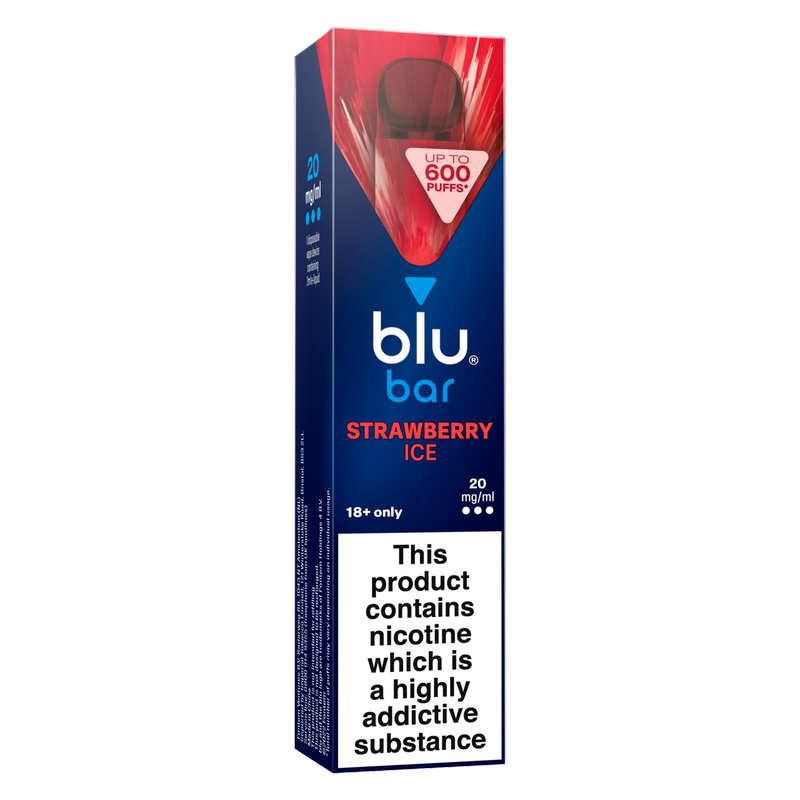 Blu Bar Strawberry Ice Disposable Vape 20mg/ml, 1pcs