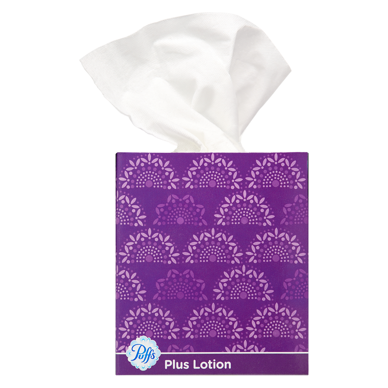 Puffs Plus Lotion 56ct White Facial Tissues