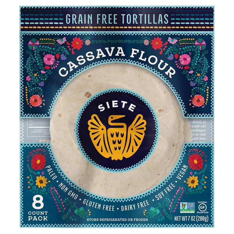 Siete Grain Free Cassava Frozen Flour Tortillas - 8ct/7oz