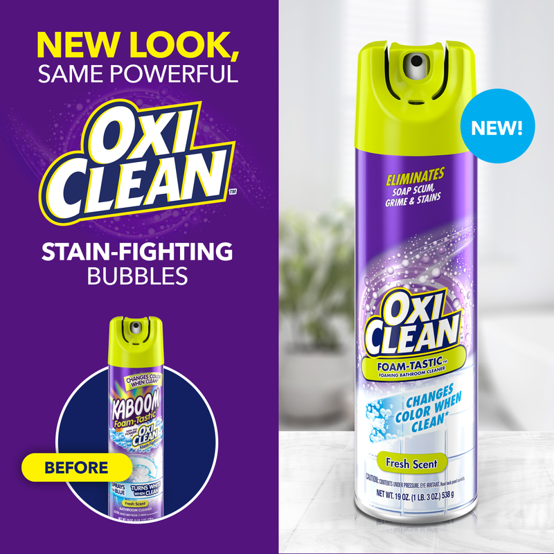 Oxiclean Foam-Tastic Foaming Bathroom Cleaner Fresh 19 oz