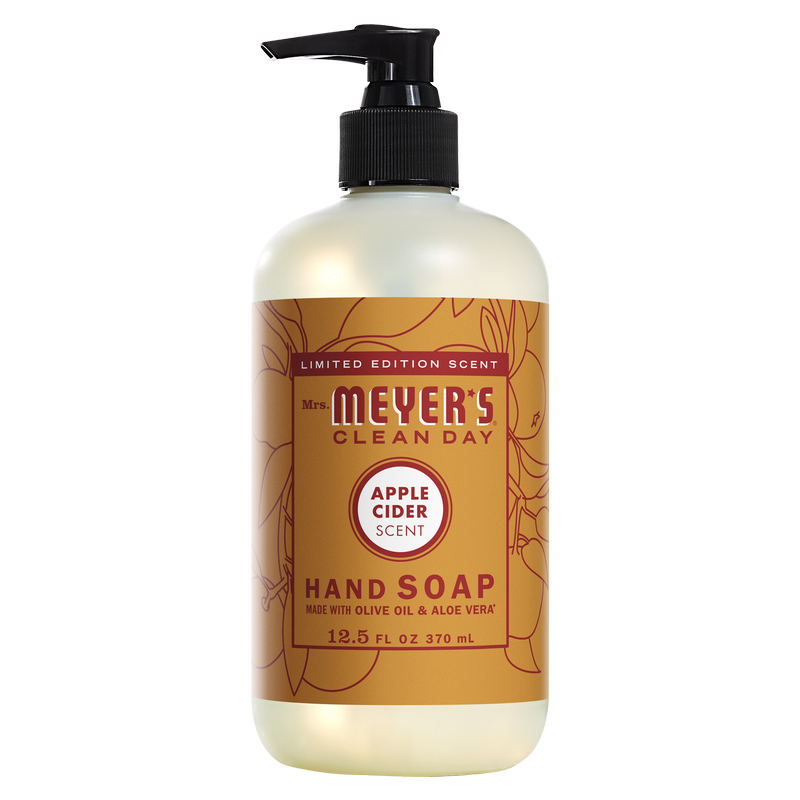 Mrs. Meyer's Clean Day Liquid Hand Soap, Apple Cider Scent, 12.5 Ounce Bottle