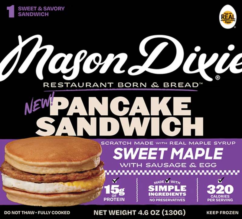 Mason Dixie Pancake Sandwich with Sausage & Egg 1CT