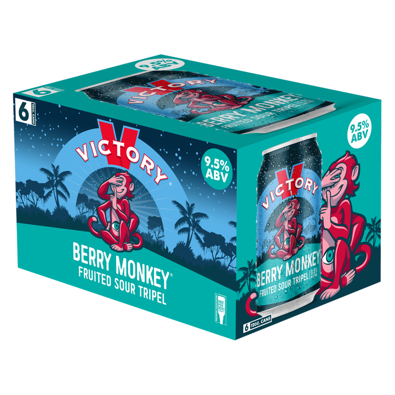 Victory Berry Monkey Fruited Sour Tripel 6pk 12oz Cans 9.5% ABV