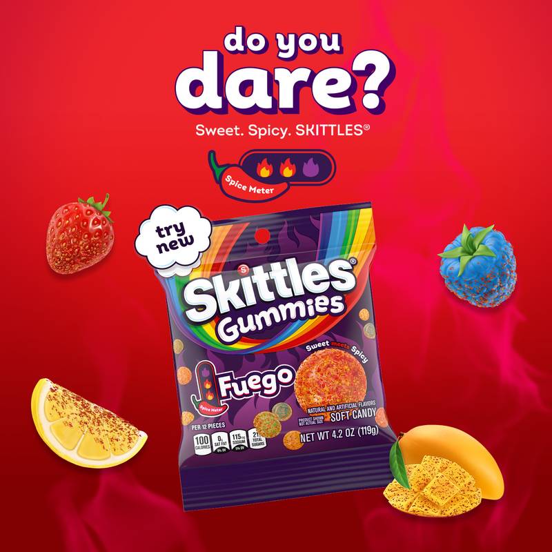 Skittles Gummies Fuego 4.2oz