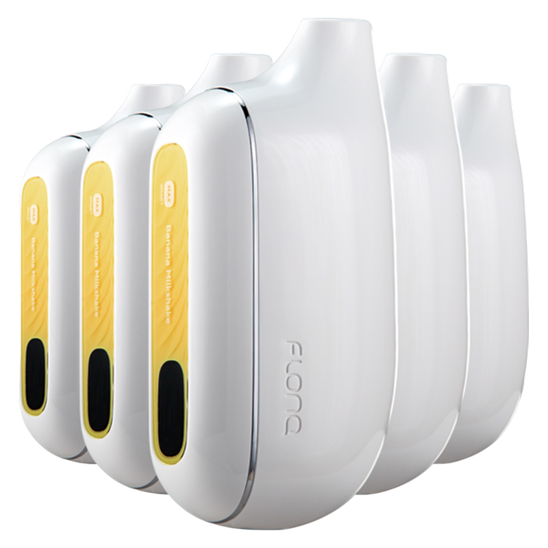 5 Pack Banana Milkshake Flonq Max Smart Disposable Vaporizer