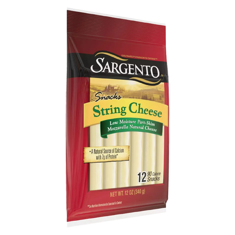 Sargento PartSkim Mozzarella String Cheese 12ct/12oz Delivered In