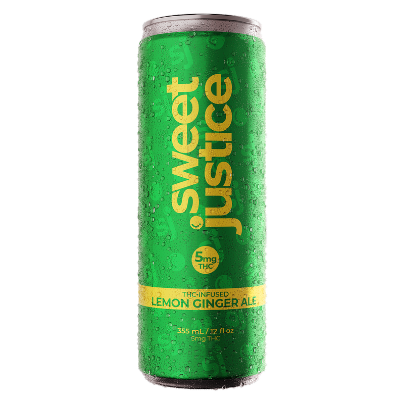 Sweet Justice 5mg THC Lemon Ginger Ale 4pk 12oz Can