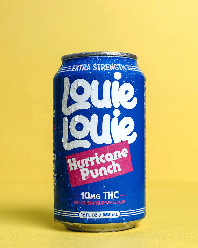 Louie Louie Hurricane Punch 10mg THC, paquete de 4 latas de 12 oz