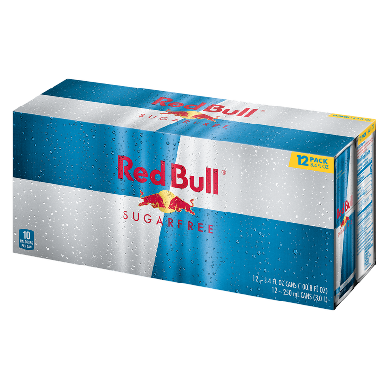 Red Bull Energy Drink Sugar Free 12pk 8.4oz Can