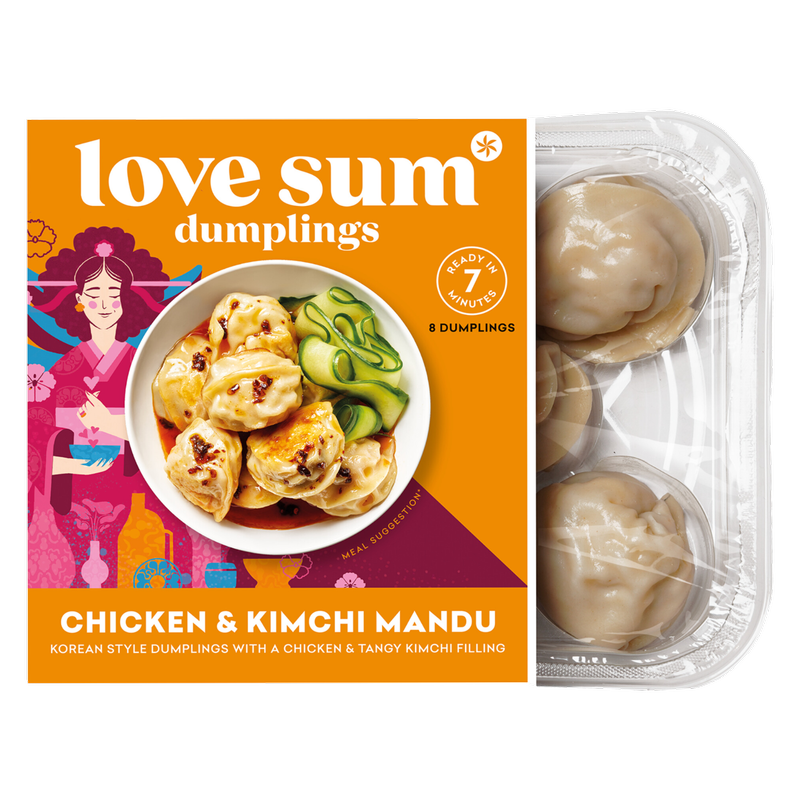 Love Sum Dumplings Chicken & Kimchi Mandu, 8pcs