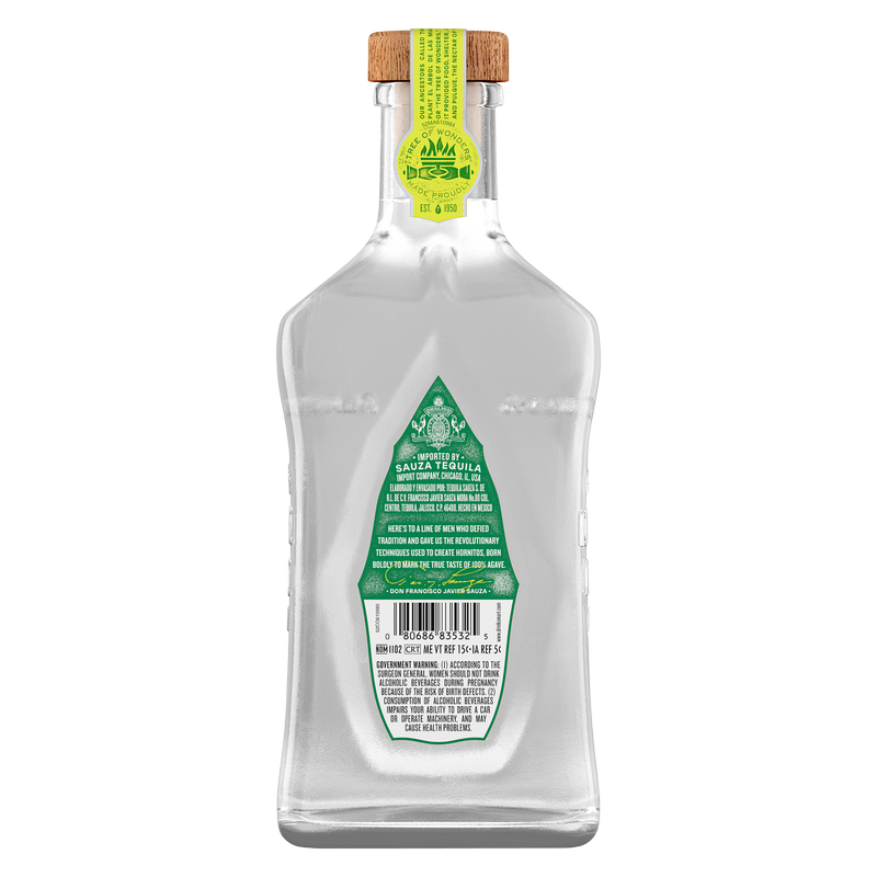 Hornitos Plata Tequila 750ml (80 Proof)