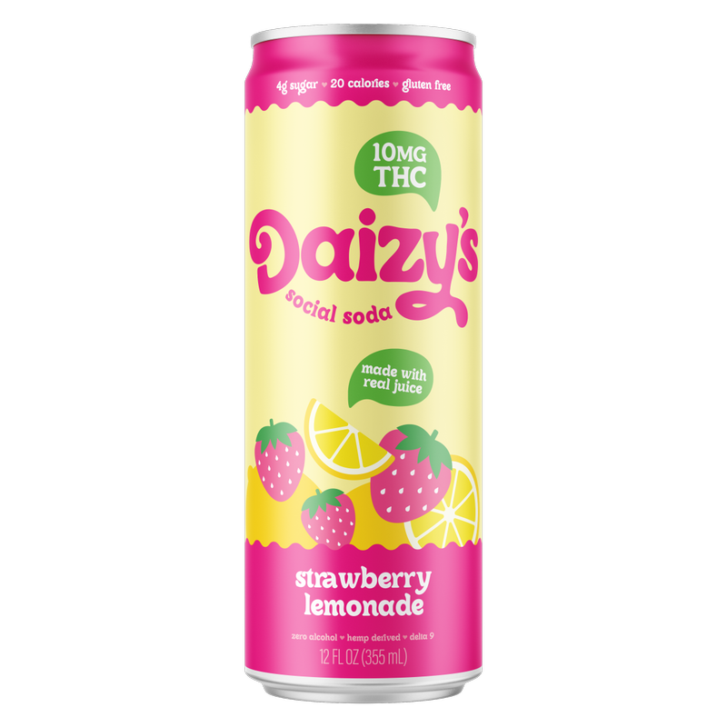 Daizy's 10mg THC Straw-Lemonade Soda 12oz