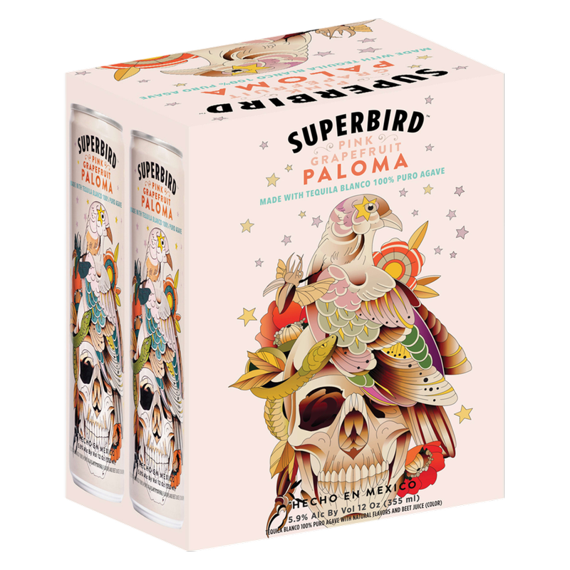 Superbird Pink Grapefruit Paloma 4pk 12oz Can 5.9%