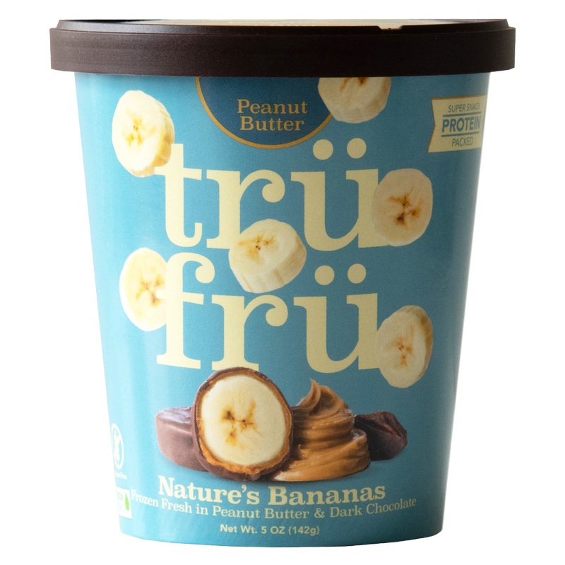 TruFru Frozen Peanut Butter and Chocolate Bananas 5oz