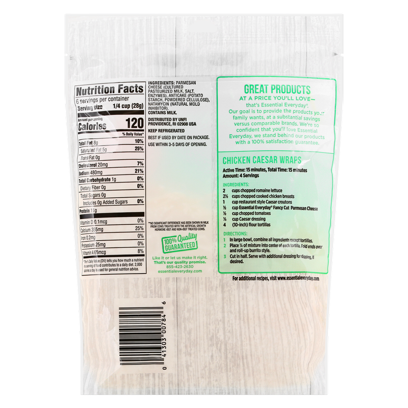 Essential Everyday Shredded Parmesan Cheese 6oz