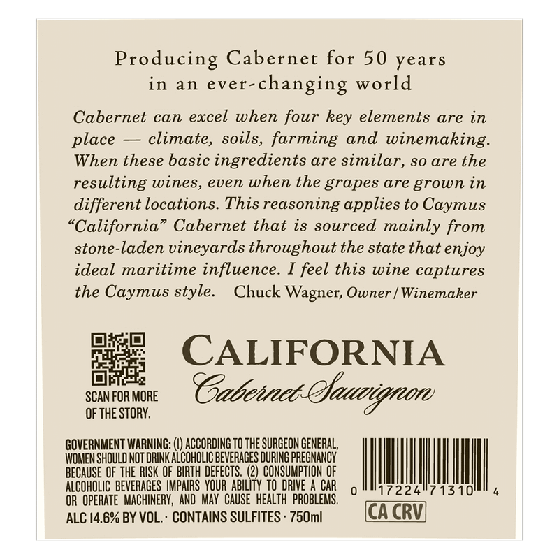 Caymus California Cabernet 1L