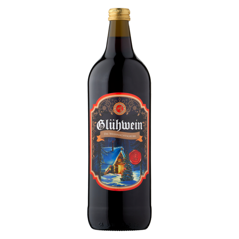 Festive Gluhwein Mulled Wine, 1L