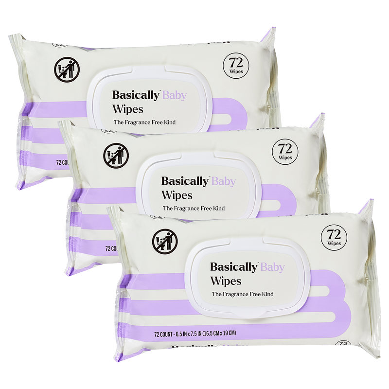 Basically 216ct Baby Wipes (3 pack)