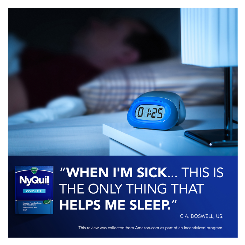 Vicks NyQuil Cold & Flu Nighttime Relief LiquiCaps 16ct